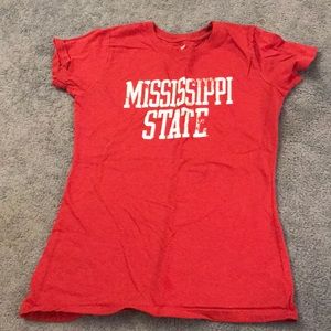 Red Mississippi State T-Shirt